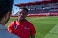 Stanis Idumbo se lesiona y es seria duda para la jornada 1