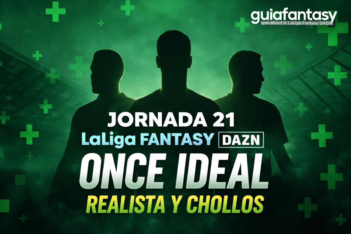 Jornada 21 LaLiga Fantasy DAZN: Once Ideal, Realista y Chollos + Capitanes clave