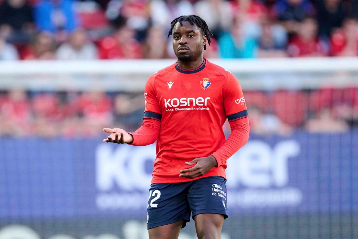 Boyomo se entrena con Osasuna y podría volver tras su lesión en LaLiga