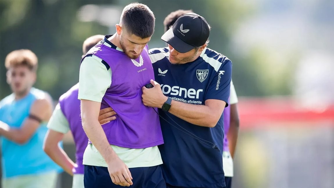 Sancet, baja para la jornada 8: el Athletic confirma una lesión muscular y fija su periodo estimado de ausencia